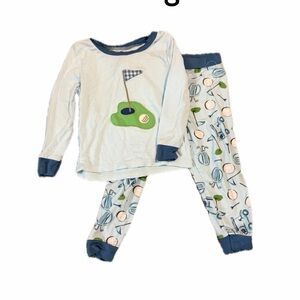 Mud pie 12-18 month bamboo golf pajamas